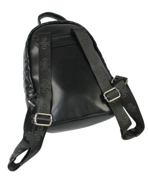 Pikowany Plecaczek Damski Czarny JENIFER JONES 3143 30 x 25 x 26 [cm]