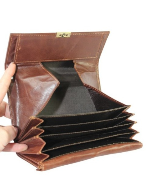 Portfel Skórzany Kelnerski HAROLD'S Skóra Licowa Duży Z Klapką 5291 18 x 10 x 4 [cm]