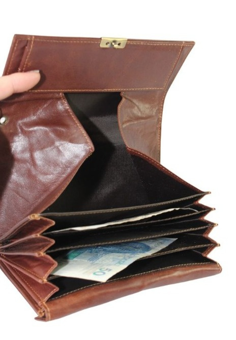 Portfel Skórzany Kelnerski HAROLD'S Skóra Licowa Duży Z Klapką 5291 18 x 10 x 4 [cm]