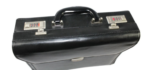 Skórzana Aktówka MARCO (PL) Torba Na Dokumenty Do Pracy CZARNA N-40 38 x 29 x 12 [cm]