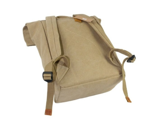 Stylowy i Elegancki Plecak Jennifer Jones JJ4548 Canvas Z Elementami Skórzanymi SŁOMIANY 30 x 43 x 16 [cm]