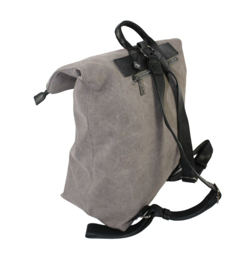 Stylowy i Elegancki Plecak Jennifer Jones JJ4567 Canvas POPIELATY 37  x 37 x 17 [cm]