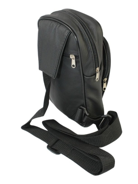 Torba Skórzana Na Ramię Nerka Barkówka Noszona Na Skos GRETOS (PL) Praktyczna I Wygodna 27 x 17 x 5 [cm]