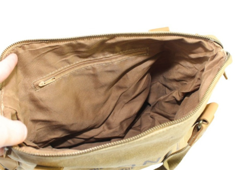 Torebka Jennifer Jones Canvas z Elementami Skórzanymi JJ4541 SŁOMIANY 40 x 31 x 14 [cm]