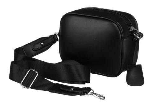 Torebka Z Ekologicznej Skóry Włoskiej Peterson PTN-TOR-ALE-6-9785 CZARNA 20 x 15 x 8 [cm]