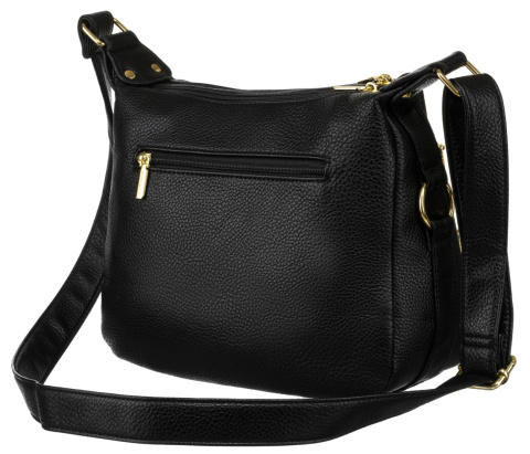 Torebka Z Ekologicznej Skóry Włoskiej Rovicky (PL) R-KP-12-A19- 0125 CZARNA  31 x 21 x 12 [cm]