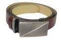 Wizytowy Pasek Skórzany 35 mm PAS-MAX (PL) Pełna Klamra AUTOMAT/SAMOZACISK Garnitur KARMELOWY K40 ASZ35/KAS79