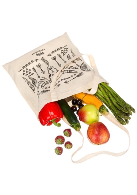 Bawełniana Torba Na Ramię Wzór SOWA 40 x 38 [cm]