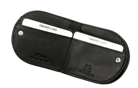 Podkówka Półokrągła Na Suwak Skóra Naturalna ALBATROSS (PL) Deluxe Średnia HSCP02 CZARNY 9 x 10 x 2 [cm]