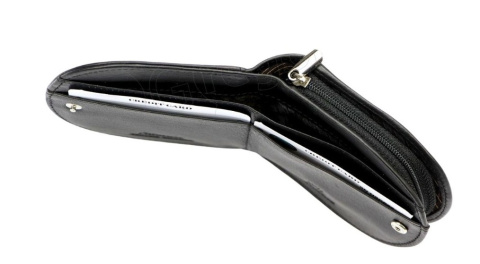 Podkówka Półokrągła Na Suwak Skóra Naturalna ALBATROSS (PL) Deluxe Średnia HSCP02 CZARNY 9 x 10 x 2 [cm]