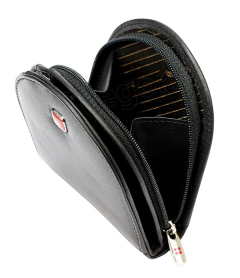 Podkówka Półokrągła Na Suwak Skóra Naturalna ALBATROSS (PL) Deluxe Średnia HSCP02 CZARNY 9 x 10 x 2 [cm]