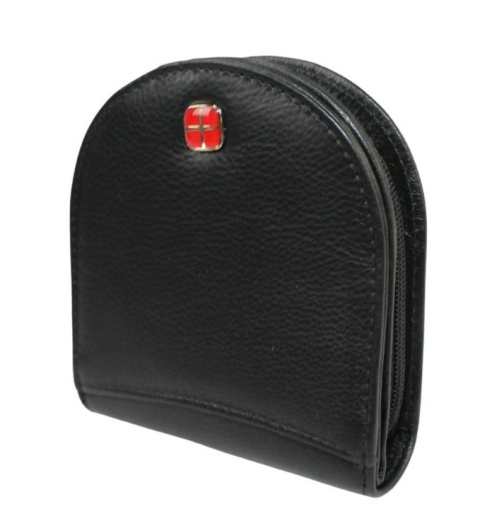 Podkówka Półokrągła Na Suwak Skóra Naturalna ALBATROSS (PL) Deluxe Średnia HSCP02 CZARNY 9 x 10 x 2 [cm]