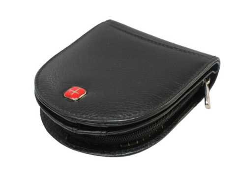 Podkówka Półokrągła Na Suwak Skóra Naturalna ALBATROSS (PL) Deluxe Średnia HSCP02 CZARNY 9 x 10 x 2 [cm]