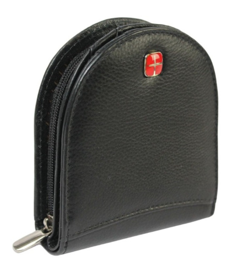 Podkówka Półokrągła Na Suwak Skóra Naturalna ALBATROSS (PL) Deluxe Średnia HSCP02 CZARNY 9 x 10 x 2 [cm]