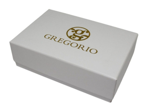 Portfel Damski Skórzany GREGORIO Skóra Licowa Lakierowany Mały Z Klamrą RFID GF-126 CZERWONY 9.5 x 8 x 2.5 [cm]