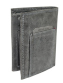Portfel Męski Skórzany ALWAYS WILD Skóra Licowa Duży Pionowy Dwa Skrzydełka RFID N4-P-CHM 0983 CZARNY 13 x 10 x 2 [cm]