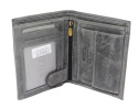 Portfel Męski Skórzany ALWAYS WILD Skóra Licowa Duży Pionowy Dwa Skrzydełka RFID N4-P-CHM 0983 CZARNY 13 x 10 x 2 [cm]