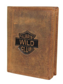 Portfel Męski Skórzany ALWAYS WILD Skóra Licowa Duży Pionowy   RFID AW-N4-GHD/5398 BRĄZOWY 13 x 10 x 2 [cm]