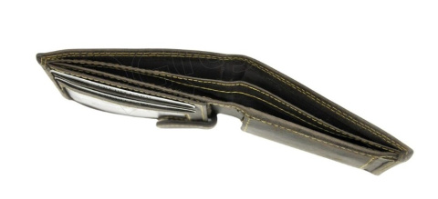 Portfel Męski Skórzany ALWAYS WILD Skóra Licowa Mały Poziomy  RFID N0035-CHM/8717 KONIAKOWY 10 x 9 x 2 [cm]