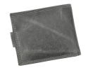 Portfel Męski Skórzany ALWAYS WILD Skóra Licowa Mały Poziomy Z Zapięciem RFID N0035L-CHM/8731 BRĄZOWY 10,5 x 9 x 2 [cm]