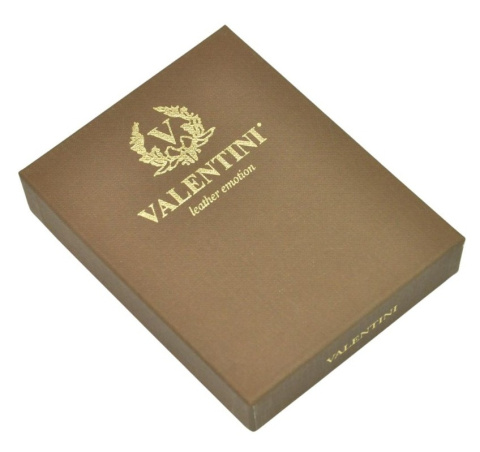 Portfel Męski Skórzany VALENTINI Mały Skóra Bydlęca Poziomy Jedno Skrzydełko 987-992 CZARNY 11 x 8,5 x 2 [cm]