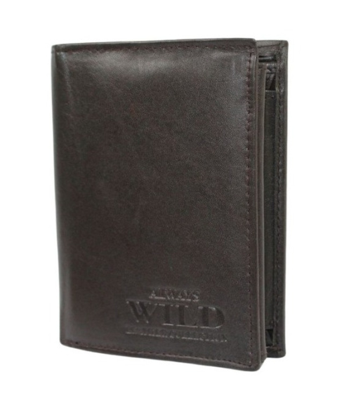 Portfel Męski Skórzany WILD Skóra Licowa Duży Pionowy Bez Zapięcia N4-P 7834 13 x 10 x 2,5 [cm]