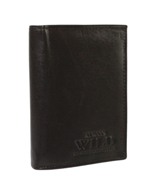 Portfel Męski Skórzany WILD Skóra Licowa Duży Pionowy Bez Zapięcia N4-P 7834 13 x 10 x 2,5 [cm]