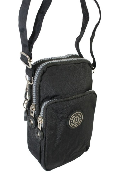 Stylowa Pozioma Torba Mała Na Ramię Bag Street NR 2248 CZARNY 20 x 12 x 4 [cm]