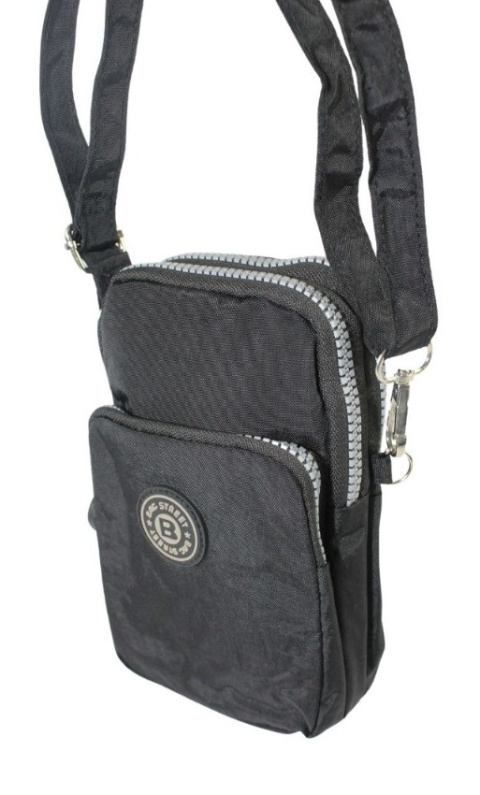 Stylowa Pozioma Torba Mała Na Ramię Bag Street NR 2248 CZARNY 20 x 12 x 4 [cm]