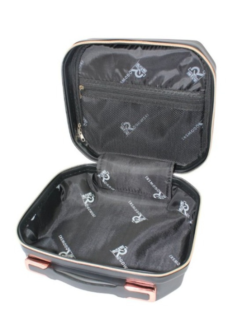 Ekskluzywny Kuferek Mały ROGOWSKI BALI 820 CZARNY 31 x 31 x 19 11 Litrów