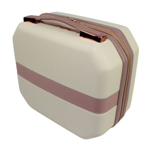 Ekskluzywny Kuferek Mały ROGOWSKI BALI 820 KREMOWY 31 x 31 x 19 11 Litrów