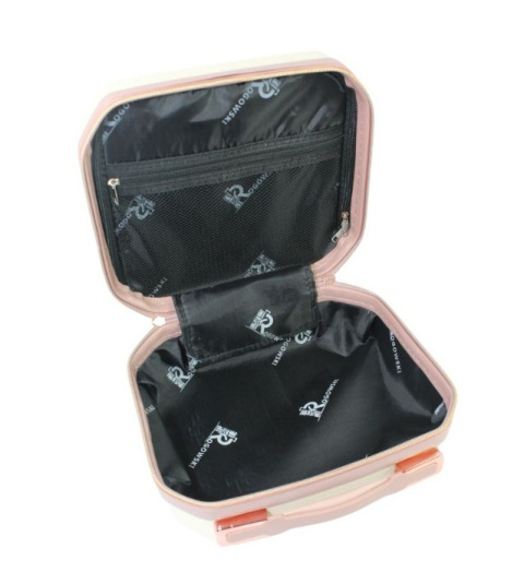 Ekskluzywny Kuferek Mały ROGOWSKI BALI 820 KREMOWY 31 x 31 x 19 11 Litrów