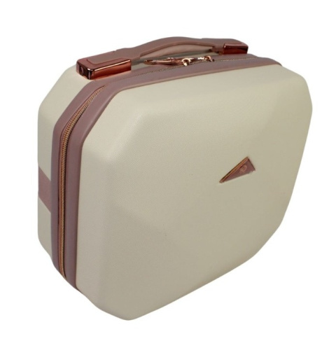 Ekskluzywny Kuferek Średni ROGOWSKI BALI 820 KREMOWY 34 x 33 x 18 11 Litrów