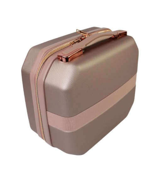 Ekskluzywny Kuferek Mały ROGOWSKI BALI 820 PUDROWY RÓŻ 31 x 31 x 19 11 Litrów