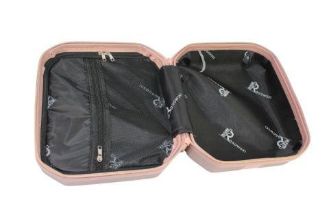 Ekskluzywny Kuferek Mały ROGOWSKI BALI 820 PUDROWY RÓŻ 31 x 31 x 19 11 Litrów