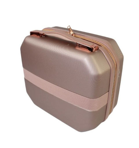 Ekskluzywny Kuferek Średni ROGOWSKI BALI 820 PUDROWY RÓŻ 34 x 33 x 18 11 Litrów