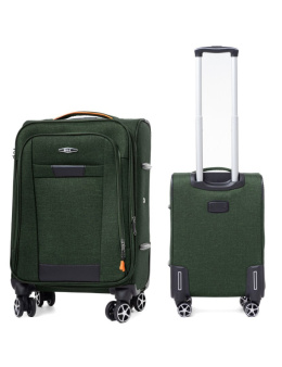Mała Ekskluzywna Walizka Turystyczna RGL S-030 ZIELONA 55x41x21 34 Litry Rejkiavik Collection