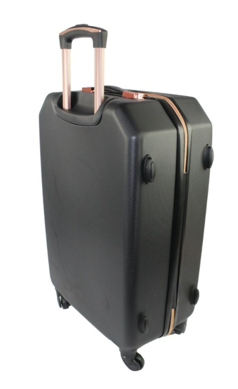 Mała Ekskluzywna Walizka Turystyczna ROGOWSKI BALI 820 CZARNA 57 x 41 x 23 42 litry