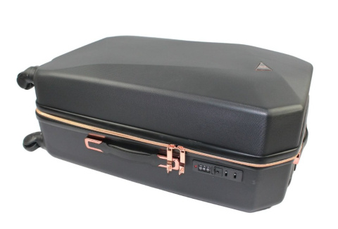 Mała Ekskluzywna Walizka Turystyczna ROGOWSKI BALI 820 CZARNA 57 x 41 x 23 42 litry