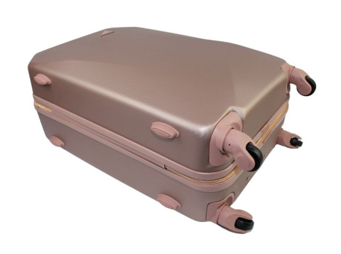 Mała Ekskluzywna Walizka Turystyczna ROGOWSKI BALI 820 PUDROWY RÓŻ 57 x 41 x 23 42 litry