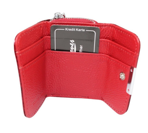 Portfel Damski Skórzany Jennifer Jones Bułeczka Na Suwak Skóra Naturalna 5263-14 9 x 6,5 x 3[cm]