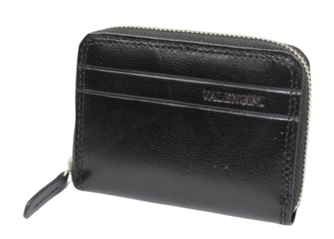 Portfel Skórzany Bułeczka VALENTINI Skóra Licowa Suwak 987 1228 10,5 x 8 x 2 [cm]