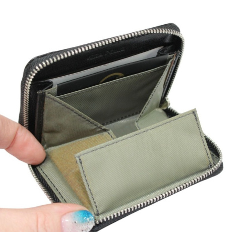 Portfel Skórzany Bułeczka VALENTINI Skóra Licowa Suwak 987 1228 10,5 x 8 x 2 [cm]