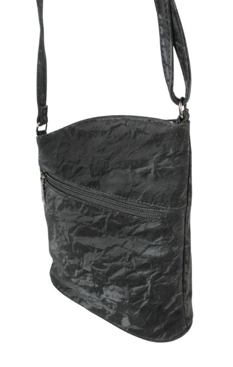 Torebka Jennifer Jones Listonoszka Skóra Włoska JJ3148 CZARNY 20 x 23 x 7 [cm]