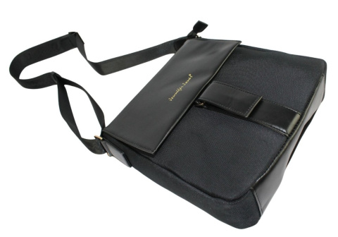 Torebka Torba JENNIFER JONES Listonoszka Czarna Materiał 2130 28 x 26 x 9 [cm]