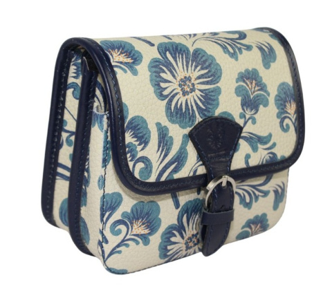 Torebka Ze Skóry Naturalnej GREGORIO (PL) 112 FL-4 KWIATOWA Z Klapką 16,5 x 15 x 6,5 [cm]