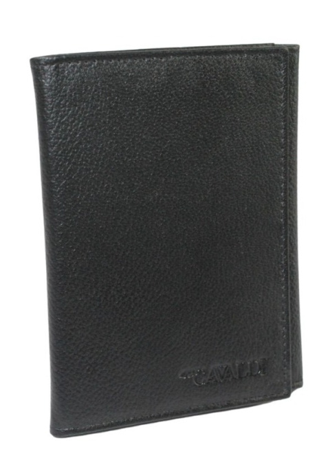 Etui Na Karty Dokumenty Cavaldi Duże Pionowe Trzy Części Skóra Naturalna PAL50 CZARNY 13 x 10 x 1,5 [cm]
