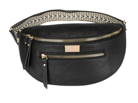 Nerka Ze Skóry Włoskiej Peterson PTN ALE-5 CZARNA 28 x 16 x 10 [cm]