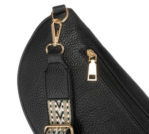 Nerka Ze Skóry Włoskiej Peterson PTN ALE-5 CZARNA 28 x 16 x 10 [cm]