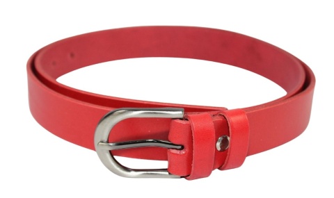 Pasek Damski Skórzany CEZ-MAR (PL) Skóra Licowa EXTRA 30 mm CZERWONY